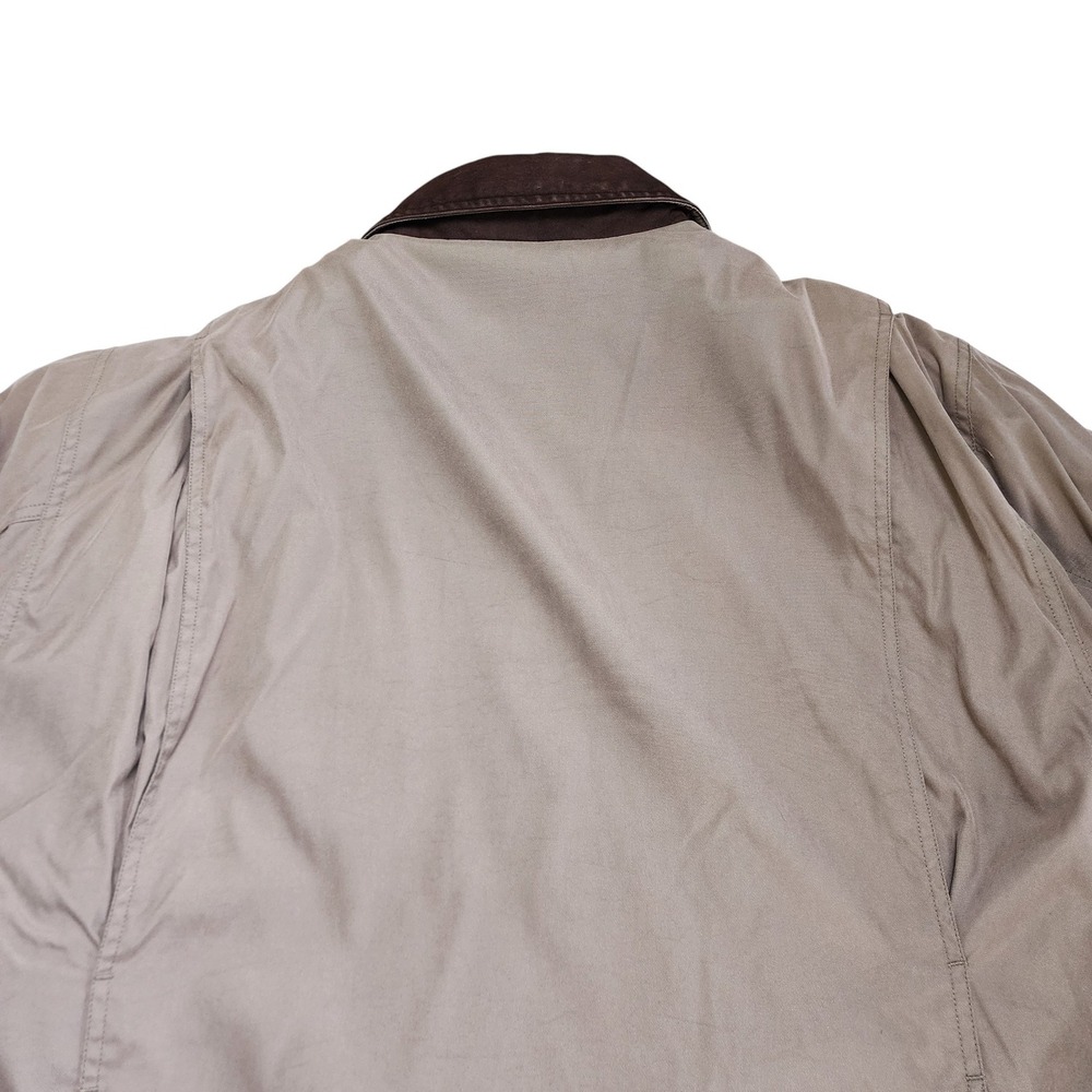 Free Country Mens Vintage Sherpa Lined Barn Jacket Size XL Tan Canvas Chore Coat - Picture 9 of 11